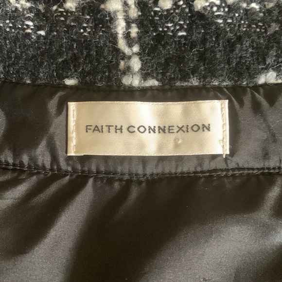 Faith Connexion Bouclé Tweed Shirt Jacket Size L - Picture 4 of 7